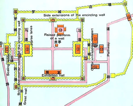 Jiayuguan Pass, Great Wall Map Jiayuguan Pass, Great Wall Map